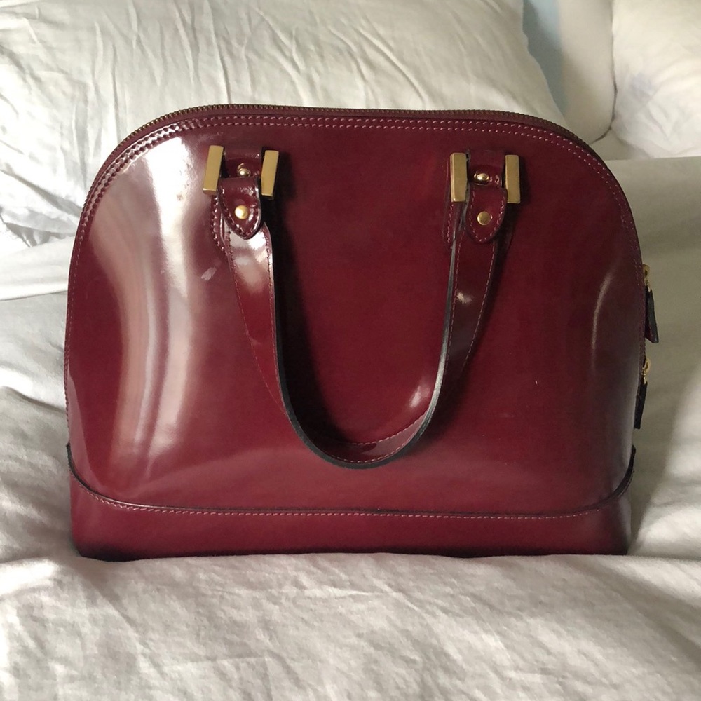 Burgundy bag